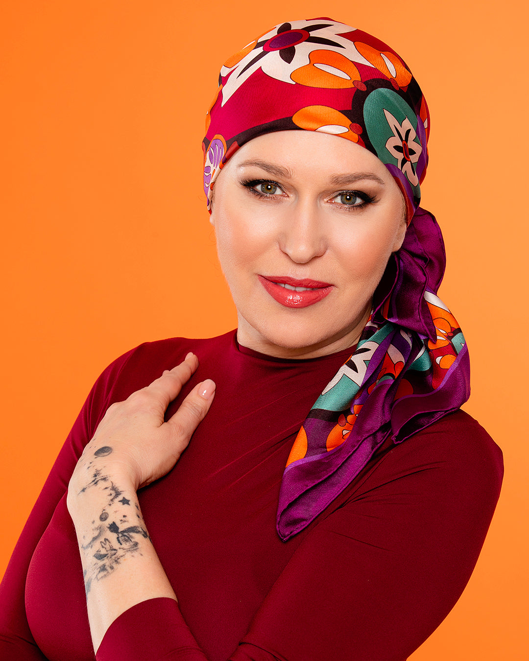 Hedvábná naděje - turban s gumičkou ala Jana