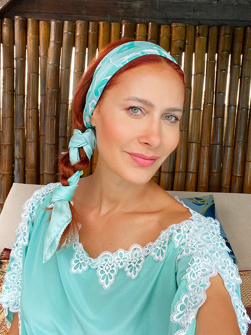 Tutorial - zaplétaný culík s šátkem