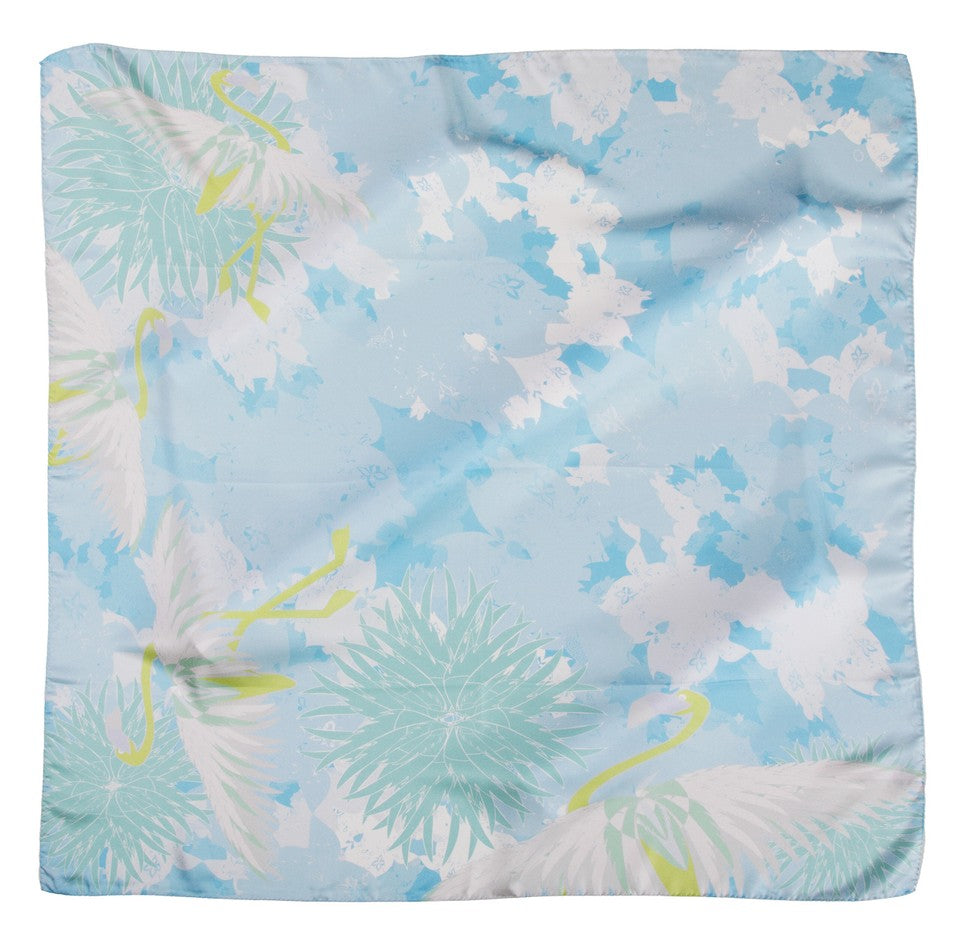 Blue flamingos