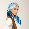 Blue Jungle Spring Silk Scarf