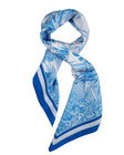 Blue Jungle Spring Silk Scarf