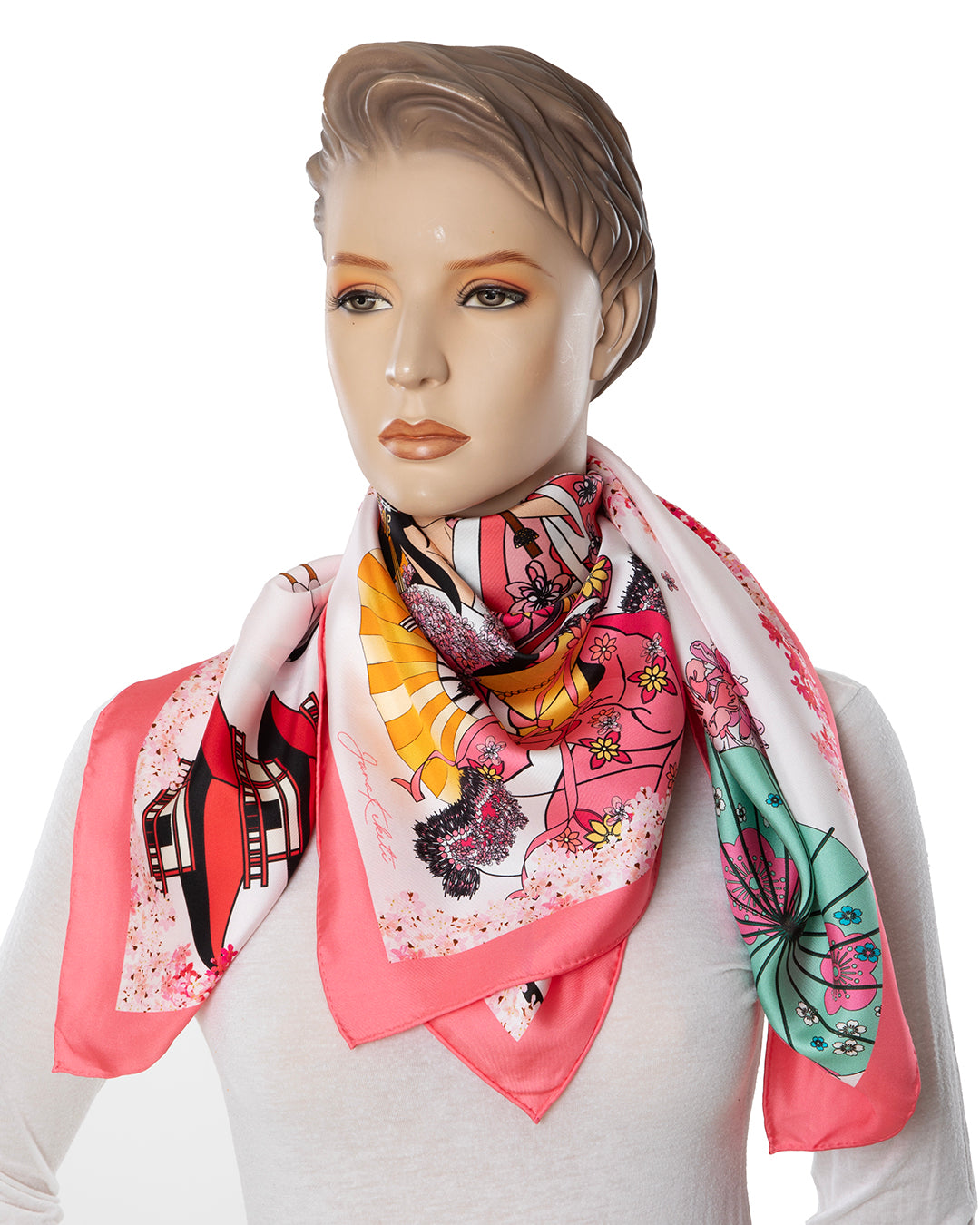 Luxury silk scarf for a wedding photo shoot