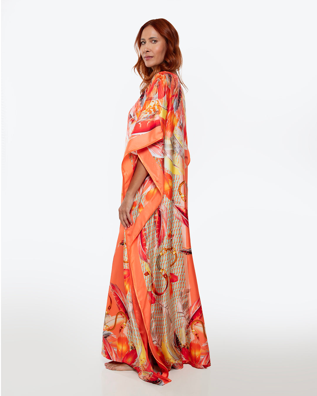 Coral dream kaftan