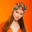 Floral spring silk scarf
