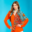 Kimono spring silk scarf