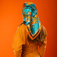 Ornament autumn silk scarf