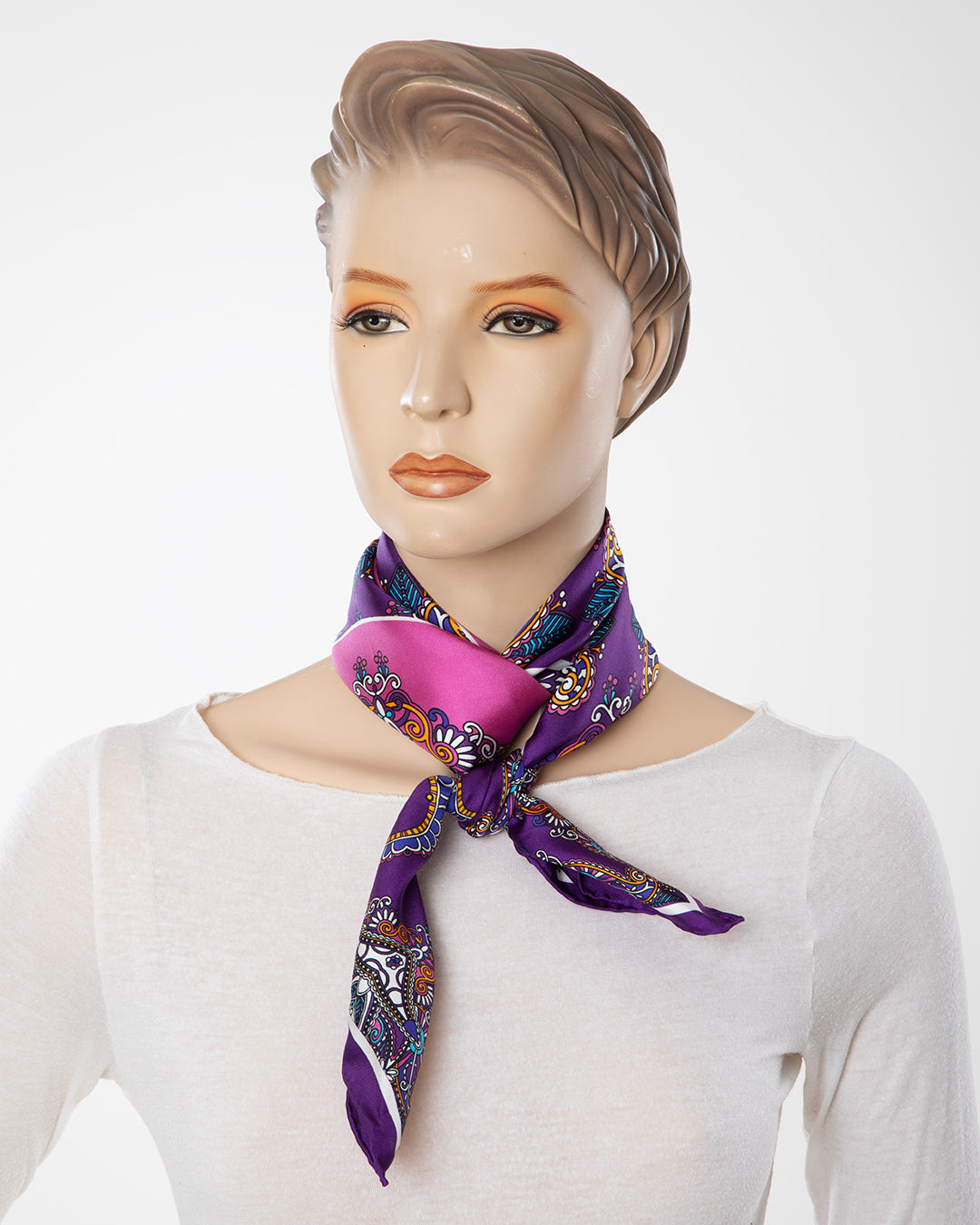Vibrant colors and the subtle sheen of silk fabric