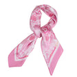 Pink folk summer silk scarf