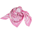 Pink folk summer silk scarf