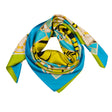 Tartan spring silk scarf