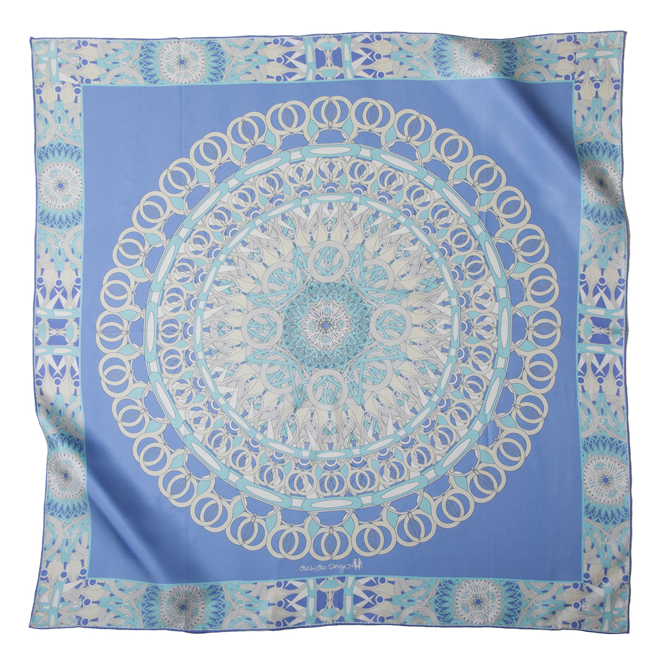 Soft summer blue mandala