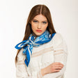 Blue Jungle Spring Silk Scarf
