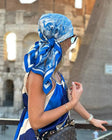 Blue Jungle Spring Silk Scarf