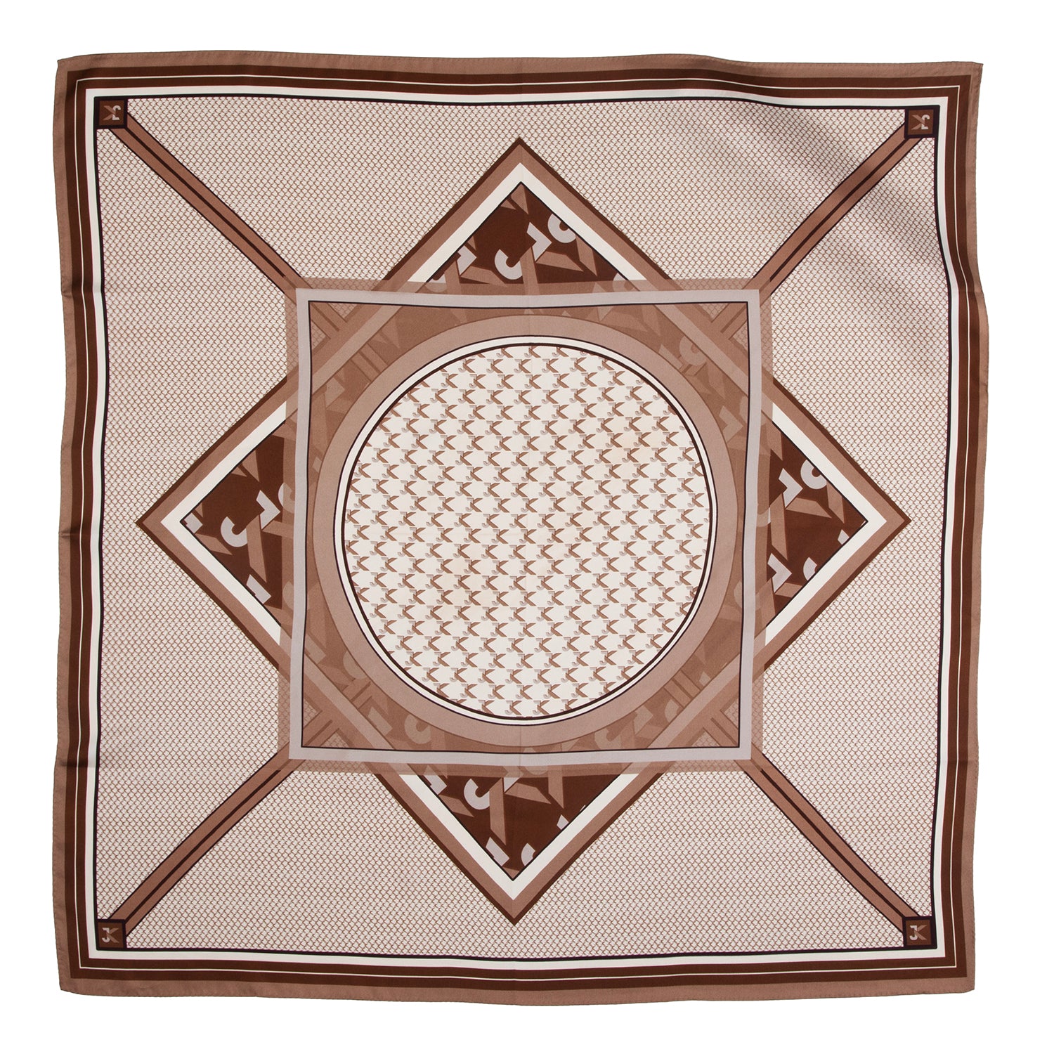 Clasic logo silk scarf