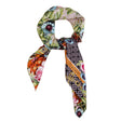 Floral spring silk scarf