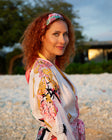 Geisha silk robe