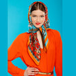 Kimono spring silk scarf