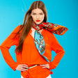 Kimono spring silk scarf