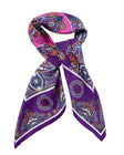 Silk scarf as an accessory to an elegant outfit