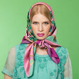 Tartan Jungle silk scarf
