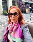 Tartan Jungle silk scarf