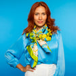 Tartan spring silk scarf
