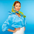 Tartan spring silk scarf