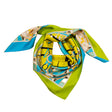 Tartan spring silk scarf