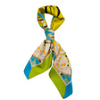 Tartan spring silk scarf